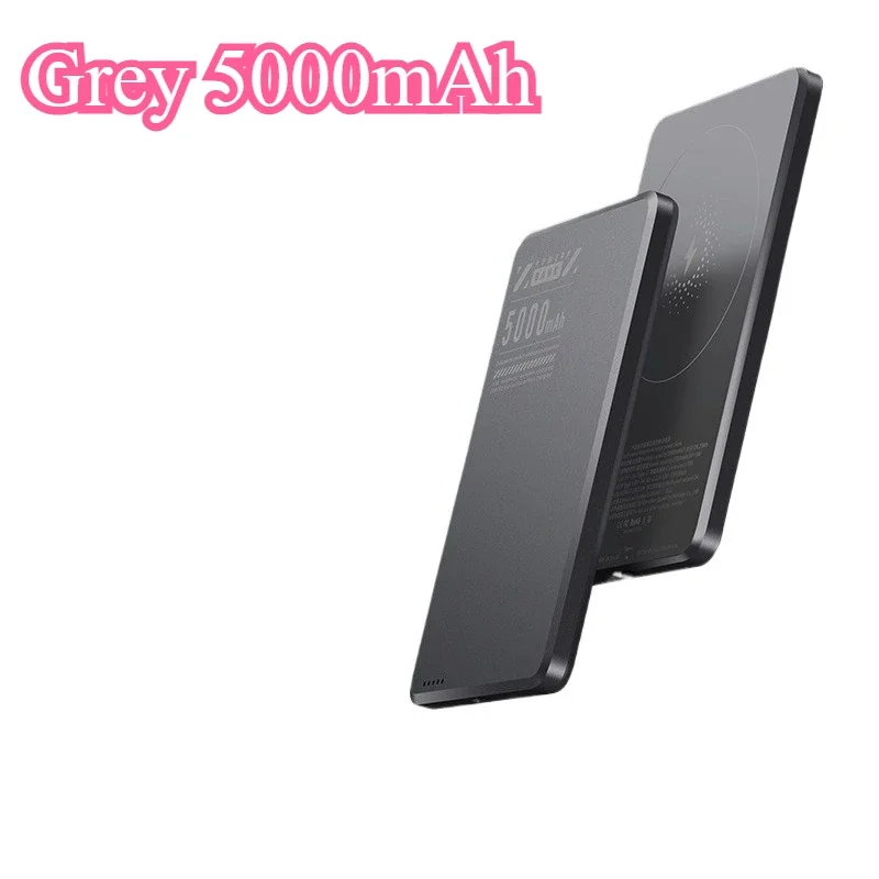 New PD20W 5000mAh Ultra-Slim Portable Charger Power Bank Magnetic Wireless Super Fast Charging Power Bank for IPhone Samsung 4