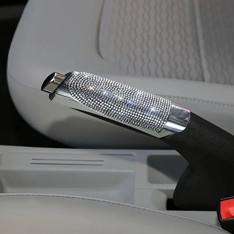 Handbremsgriffe Universal Kristall Auto Handbremsabdeckungen Anti-Rutsch Auto Schaltmanschetten Diamant Bling Zubehör Innenraum – Detail 7