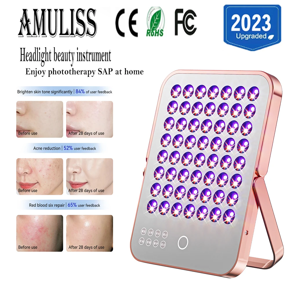 Amuliss all body usable Spectrometer Colorful Dynamic Four color light source Photon Rejuvenation home use SPA Beauty Instrument