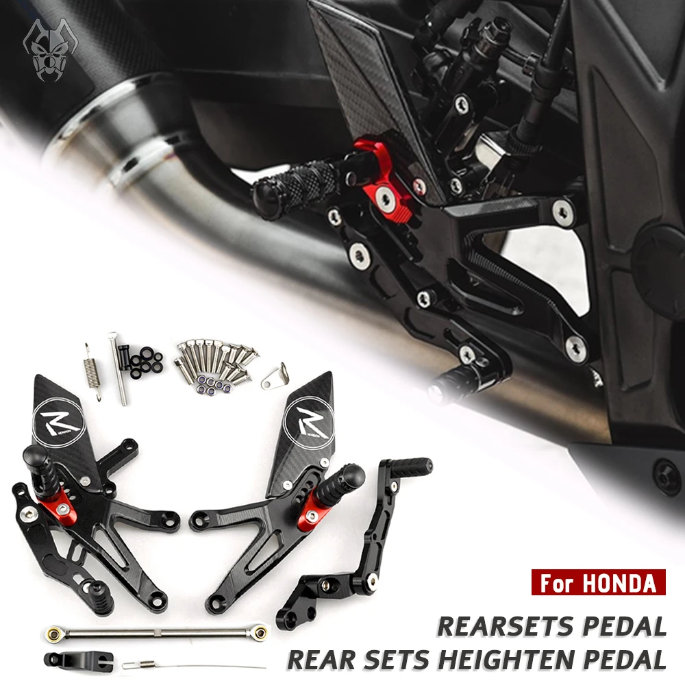 

For HONDA CB650R CBR650R CB650F CBR650F CBR 650R Rear Sets Heighten Pedal Adjustable Rearsets FootPegs Shift Lever Brake Kit