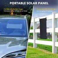 Panneau solaire monocristallin Portable 30W, sortie USB + type-c, chargeur extérieur, batterie externe pour Camping, téléphone, tablette, caméra, ventilateurs 6