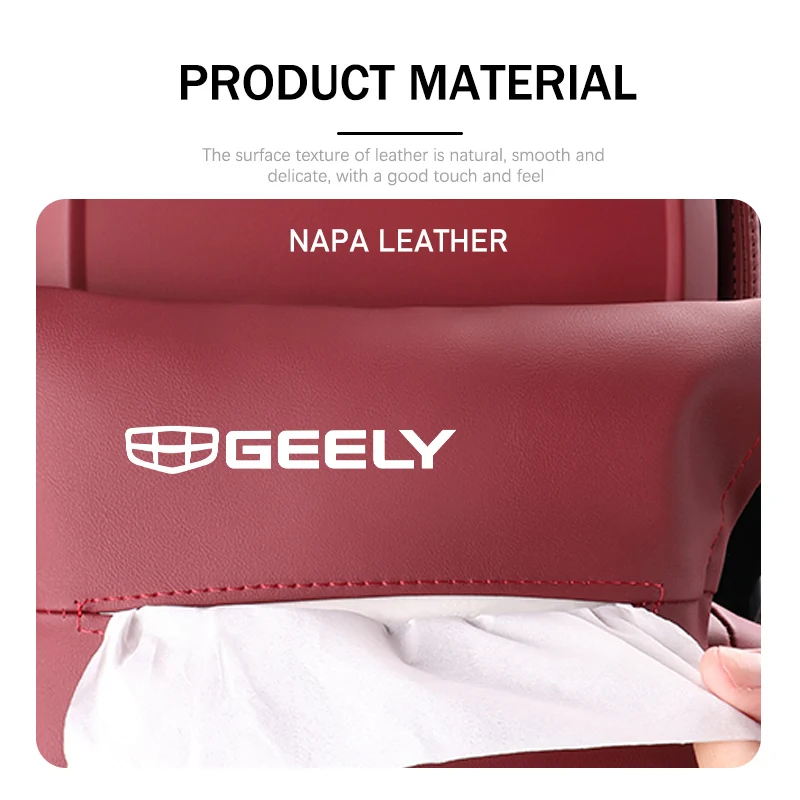 자동차 종이 타월 상자 Sun Visor Geely Atlas pro Tugella Emgrand ec7 Coolray Geometry c gc9 용 티슈 보관 상자