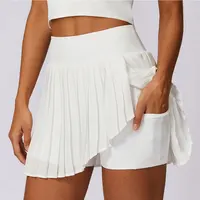 Summer Slim Yoga Shorts Short Skirts Ultra Short Skirts Gym Exercise Running Fitness Tennis Anti-Light Workout Sports Skirts