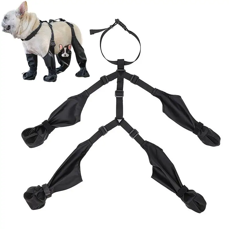 

Dog Shoes Leggings Waterproof Adjustable Dog Boots Pet Breathable Shoes Walking French Bulldog Shoes Pet Paws Protector Supplies