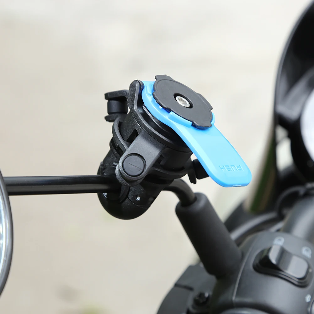 Motorcycle Bike Phone Holder Stand Bicycle Support Quad Lock Phone Holder  Bike Holder 360° Rotatable for Xiaomi Security Bracket - AliExpress