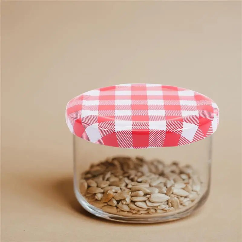 40Pcs Jam Jars Lids Screw Lids Twist Off Storage Caps For Canning Jars Wide Mouth Screw Twist Off Glass Round