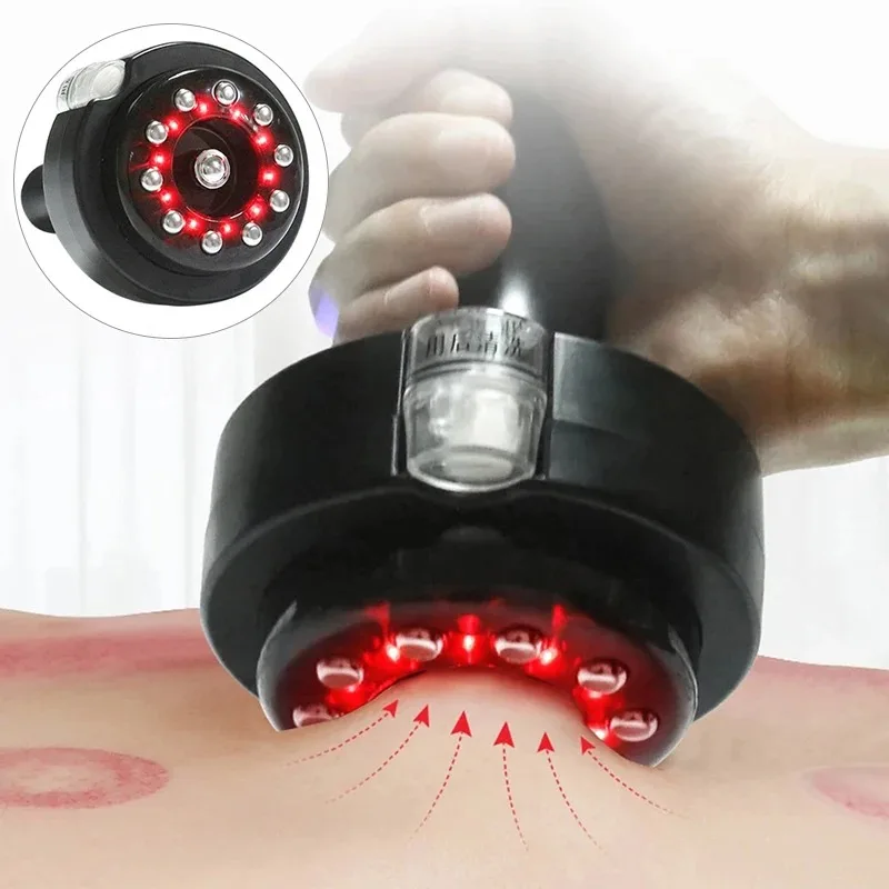 Body Massager Electric Cupping Vacuum Suction EMS Heating Scraping Slimming Therapy Device Lymphatic Drainage Detoxification