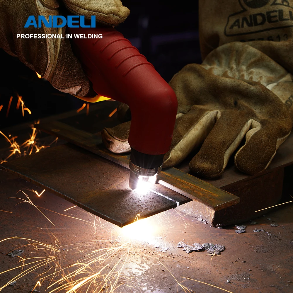 ANDELI Plasma Cutting Machine Bulit in Air Pump HF Pilot Arc Non-contact Cutting IGBT Inverter Plasma Cutter 110/220V 6
