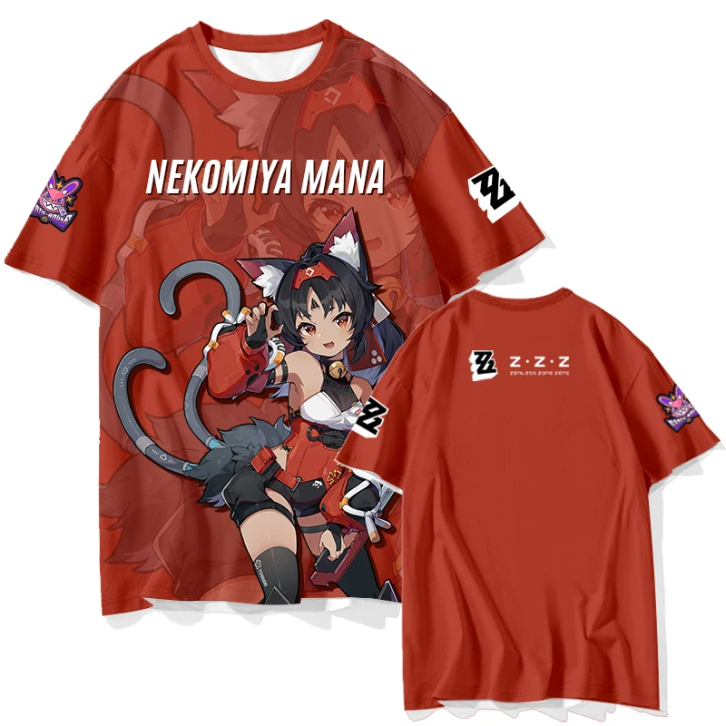 Zenless Zone Zero Short Sleeve T Shirt Kids Tees Cosplay Tops