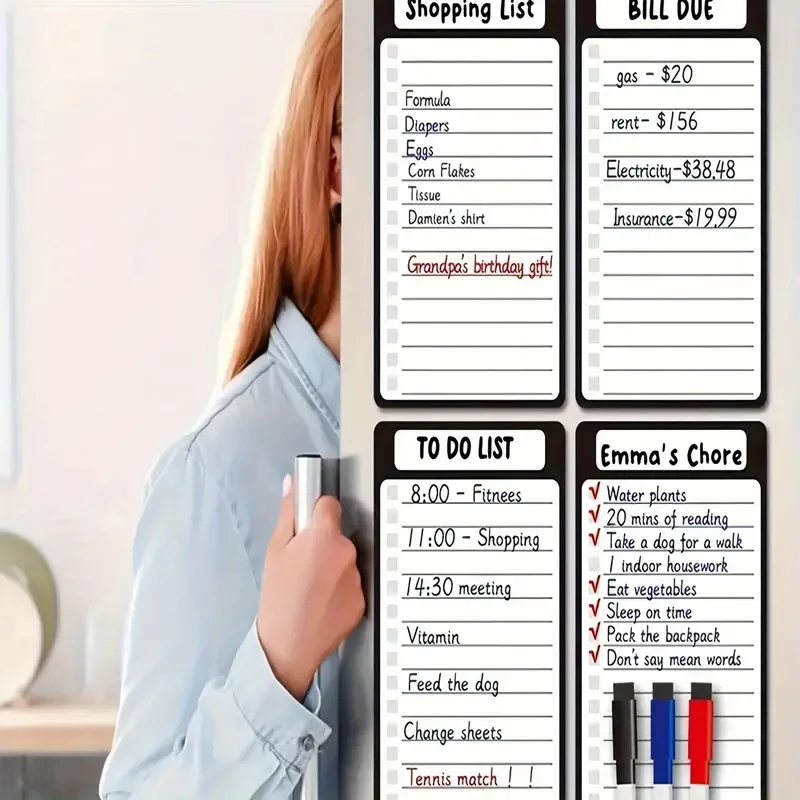 Multi Piece Magnetic Pet Memo Message Notepads For Refrigerator Grocery List Whiteboard With Pen For The Fridges Small Shopping whiteboard notebook set dry erase whiteboard magnetic whiteboard magnetic dry erase board