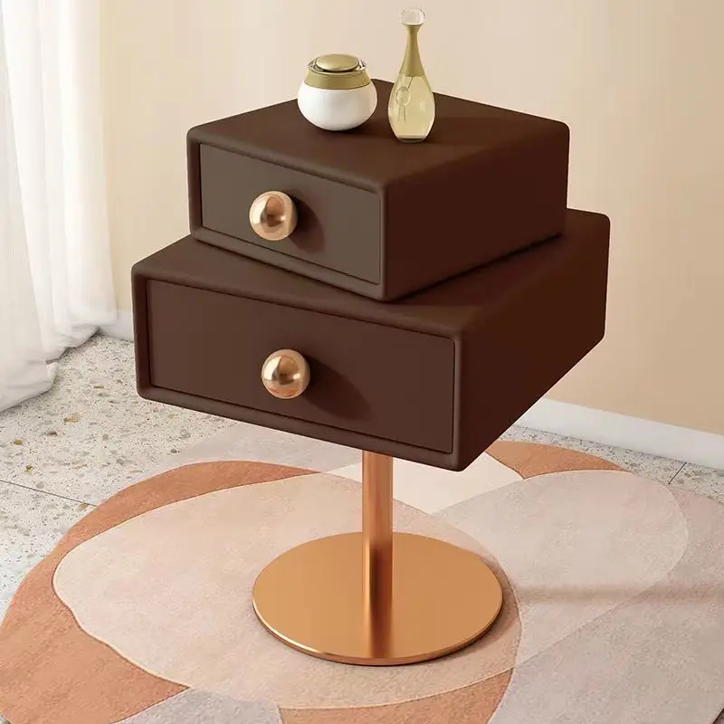 

Youth Creative Intelligent Rotating Bedside Table Modern Minimalist Cream Style Bedroom Luxury Design Bedside Table Nightstands