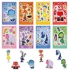 8/16/32Sheets Disney Movie Inside Out Make A Face Puzzle Stickers Kids Make Your Own DIY Game Children Jigsaw Education Toys 5
