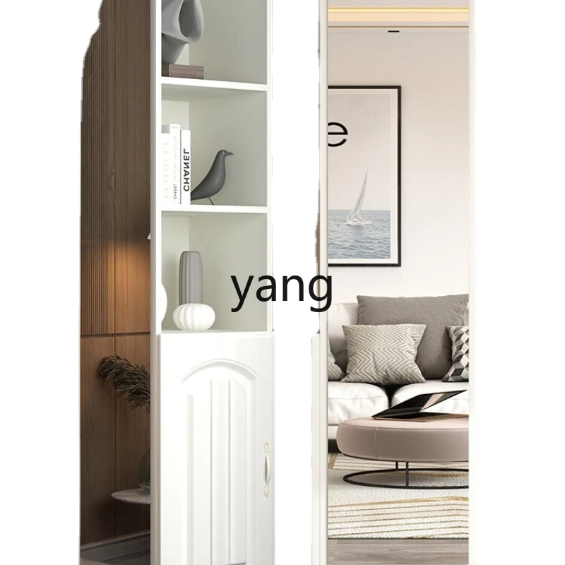 

CX Dressing Floor Mirror Clothes Rack Integrated Storage Three-Dimensional Home Bedroom Mobile Rotating Full-Length Mirror
