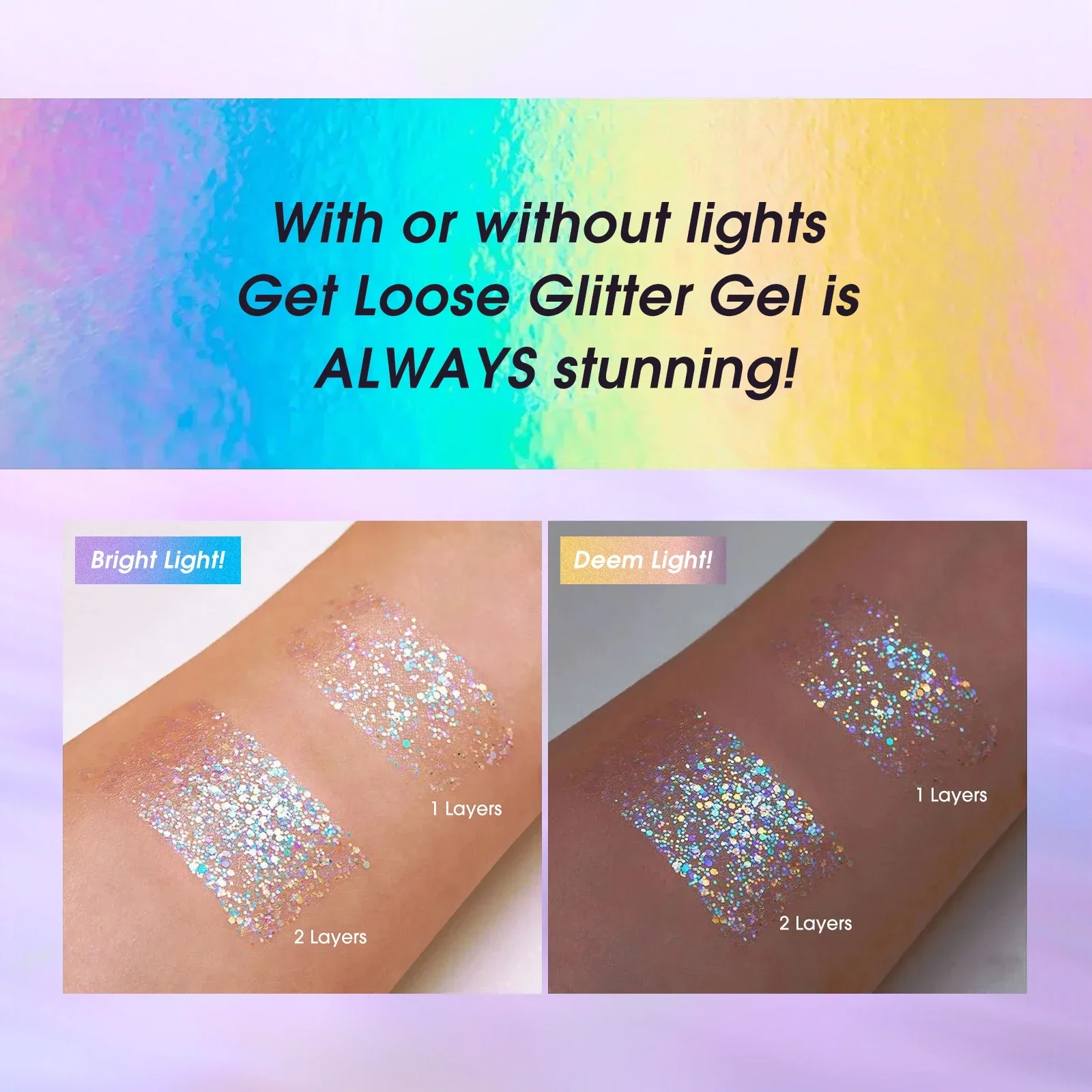Jelly Eye Glitter Nail Hair Body Face Glitter Gel Art Flash Loose Sequins Cream High Gloss Festival Makeup Laser Glitter Shining 3