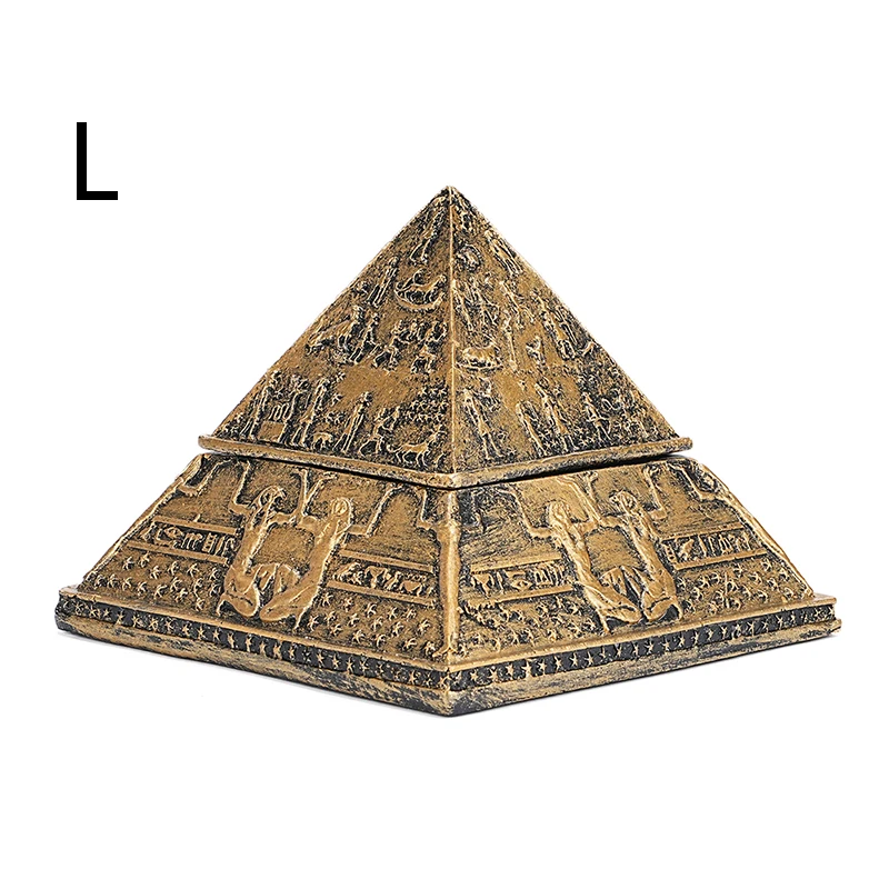 Ancient Egypt Pyramid Ornament Handicraft Resin Detachable Aromatherapy Candle Stand Pharaoh Mummy Travel Souvenir Mysterious