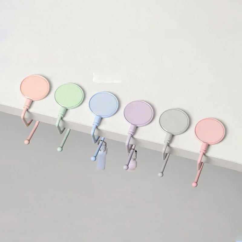 Portable Folding Table Bag Hook Portable Purse Handbag Hanger Bag Storage Holder for Indoor Outdoor Table Use Desk Organizers