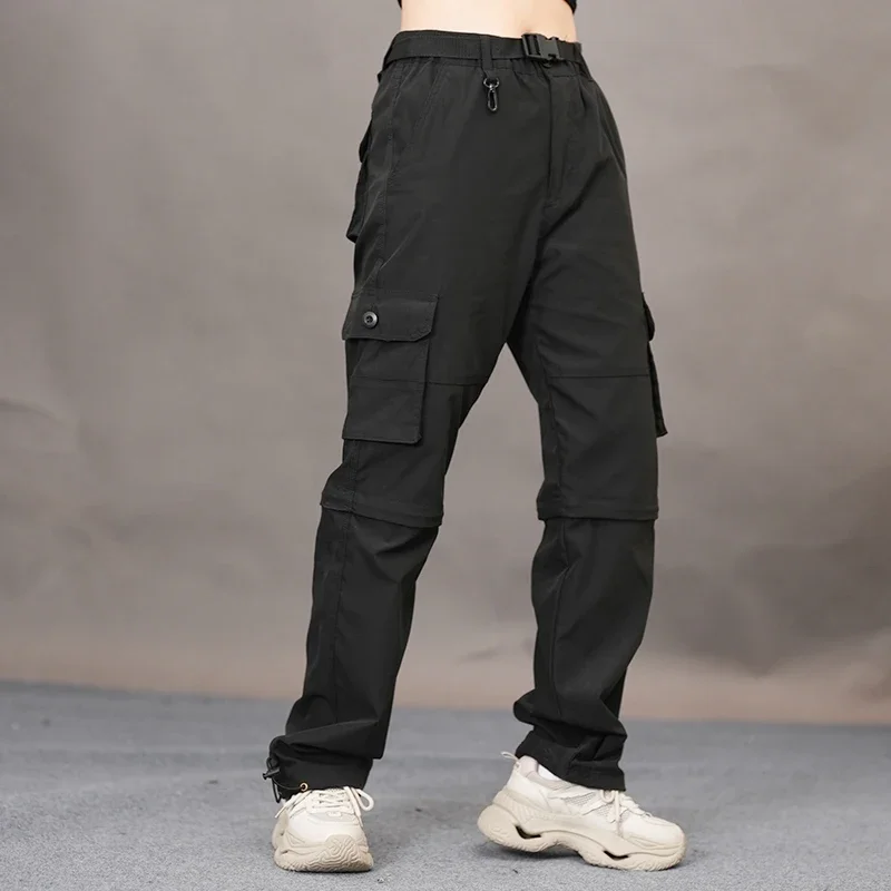 

Detachable paratrooper pants quick dry ice pants n retro casual pants for men and women