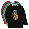 Aimi Lakana Kids Cotton T-Shirt Boys Long Sleeve Tops Pineapple Print Shirt Girls Spring Autumn Shirts 1