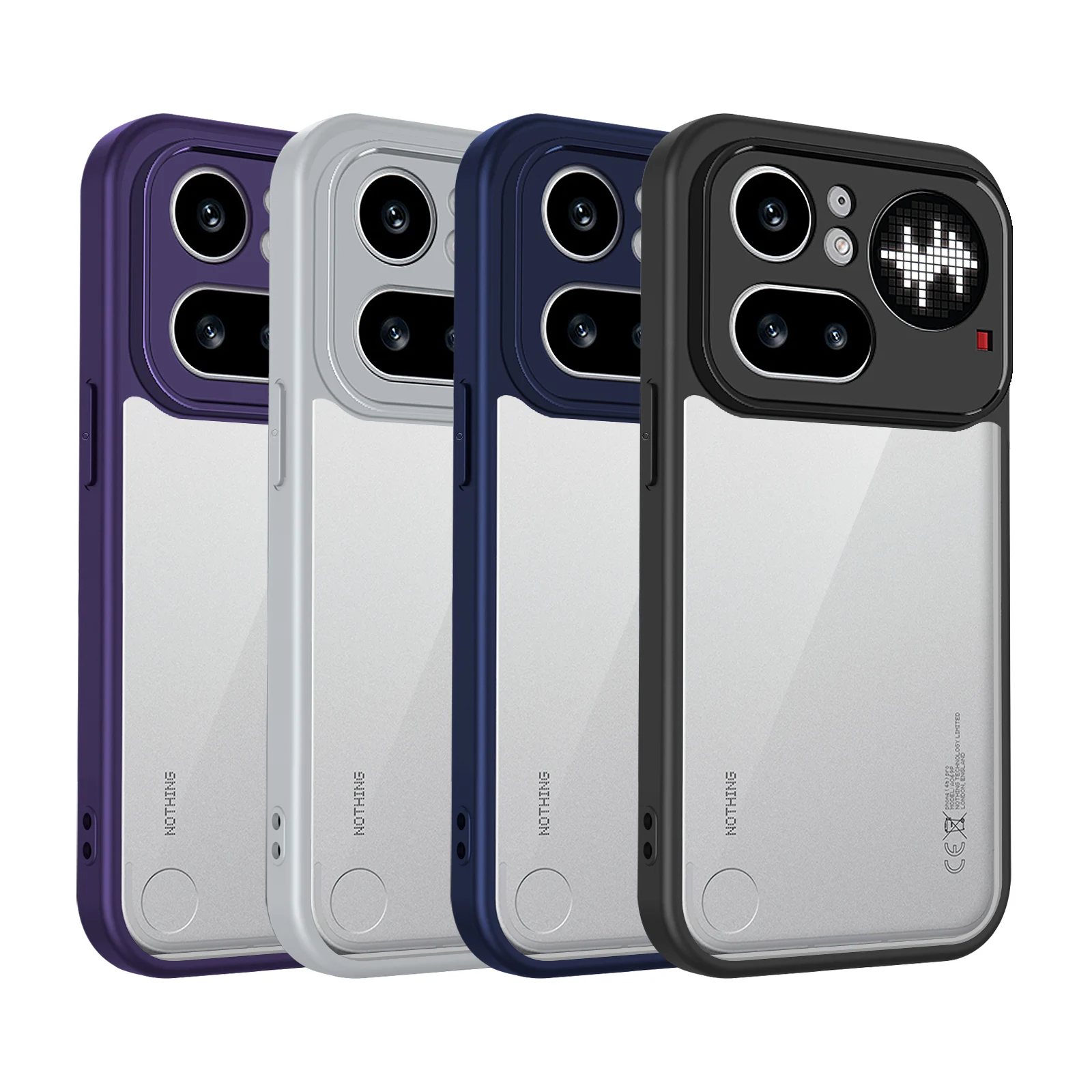 Enhanced Transparent Matte Shockproof Case