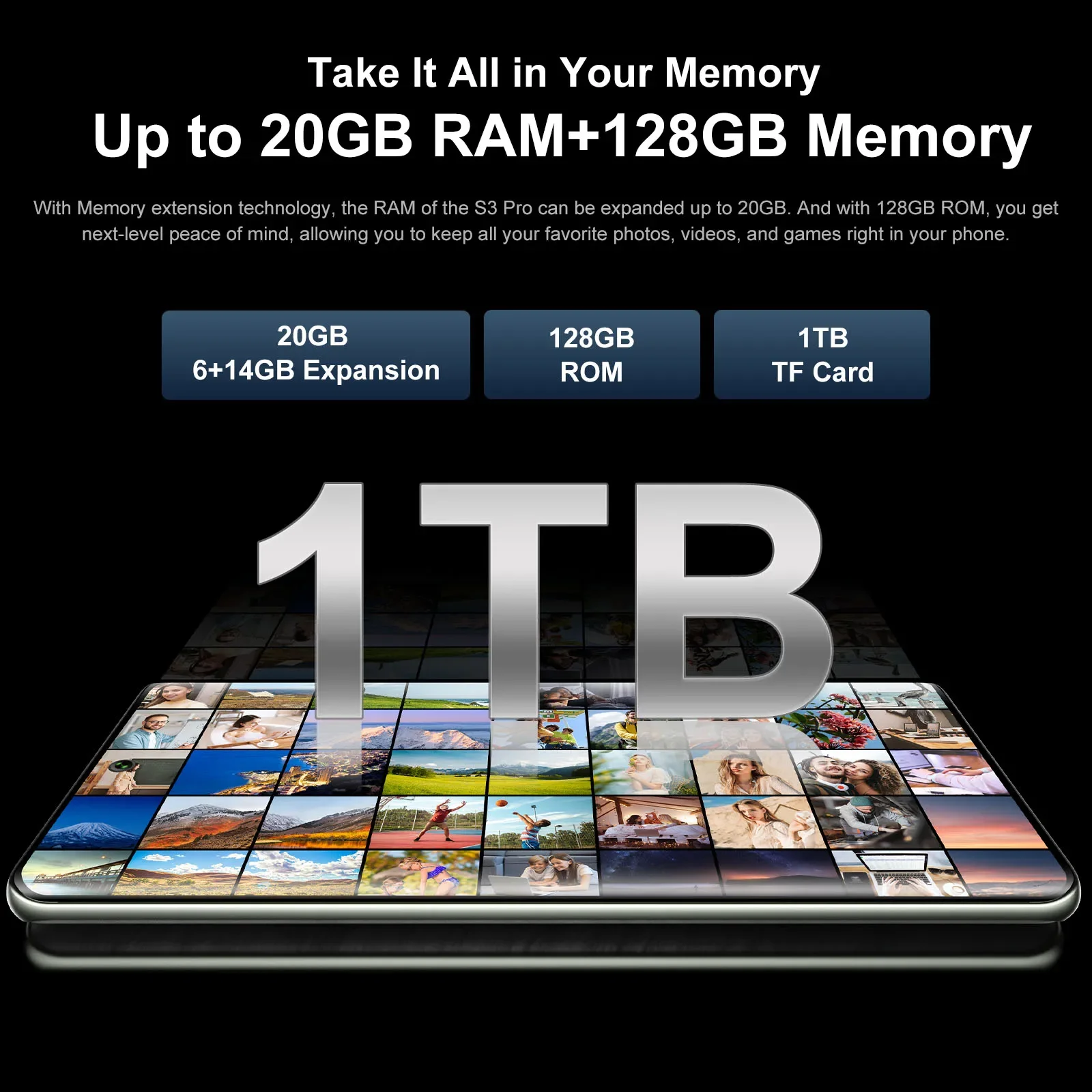 FOSSiBOT S3 PRO Smartphone 20GB +128GB 6.67" AMOLED Display Android 14  Mobile 8+64MP Camera NFC Cell Phone 5