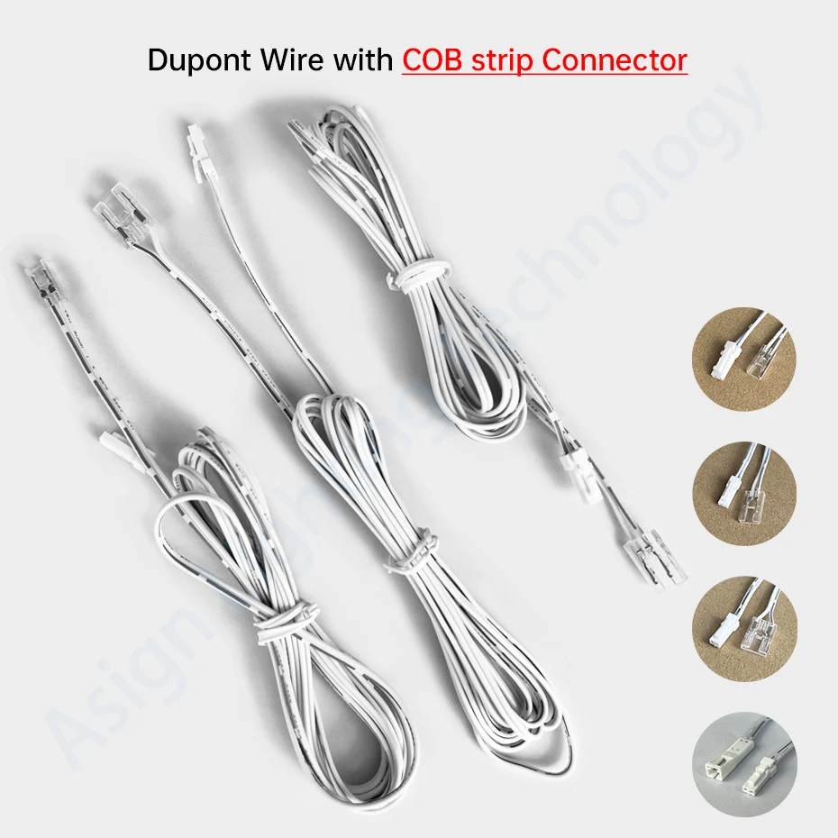 รูปสินค้า สายไฟขยาย LED Strip Light พร้อมตัวยึดสายไฟ 3 ขนาด
