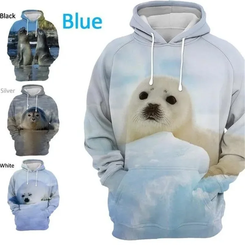 

2023 New Hot 3D Sea Dog Hoodie Men's Women's Sweatshirt Winter Autumn Super Dalian Hoodie Loose Jacket Pullover Tops XS-6XL