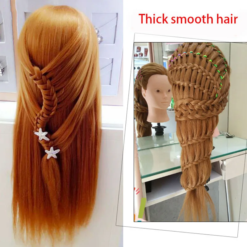 26inch Hairdressing Mannequin Head Practice Model Long Straight