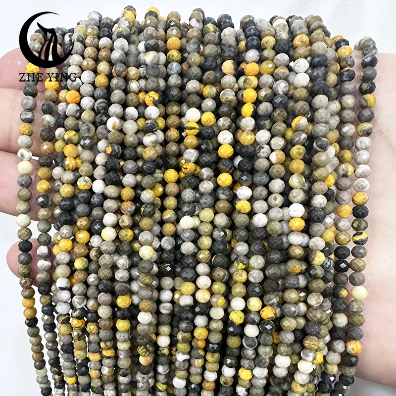 Natural Stone Beads Faceted 3mm Tiny Small Loose Gemstone For Jewelry Making DIY Bracelet Necklace