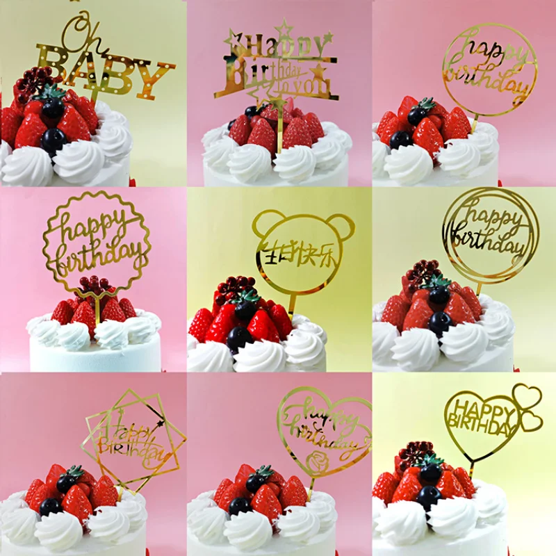 BillyBath Happy Birthday Cake Topper, 17 Pieces Candles, Confetti Balloon, Stars