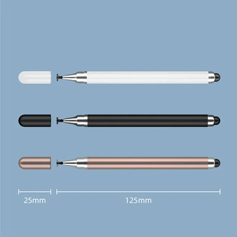 Universal 2 In 1 Drawing Capacitive Pencil For Tablet Mobile Phone Touch Pen For Samsung Huawei iPhone Phone iPad Stylus Pen