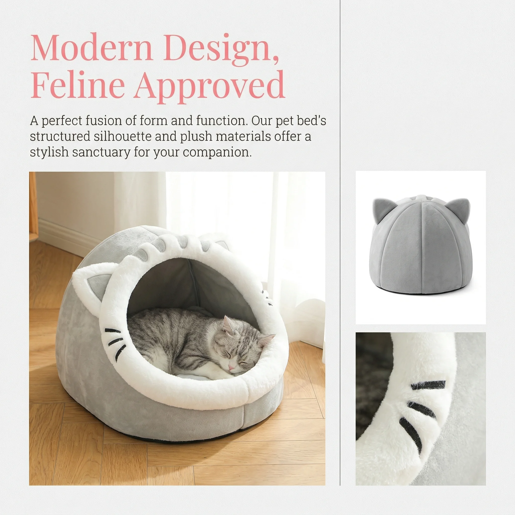 Four Season Universal Pet Cat Bed Soft Comfortable Sleeping Tent_voghion.com