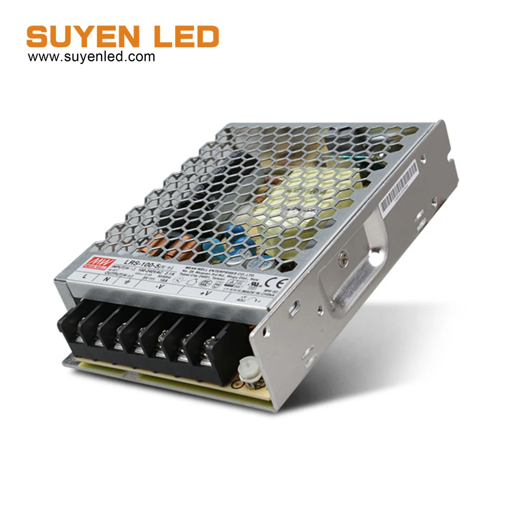 MEAN WELL LRS-100-5 Ī   ġ, ְ , 90W, 5V, 18A