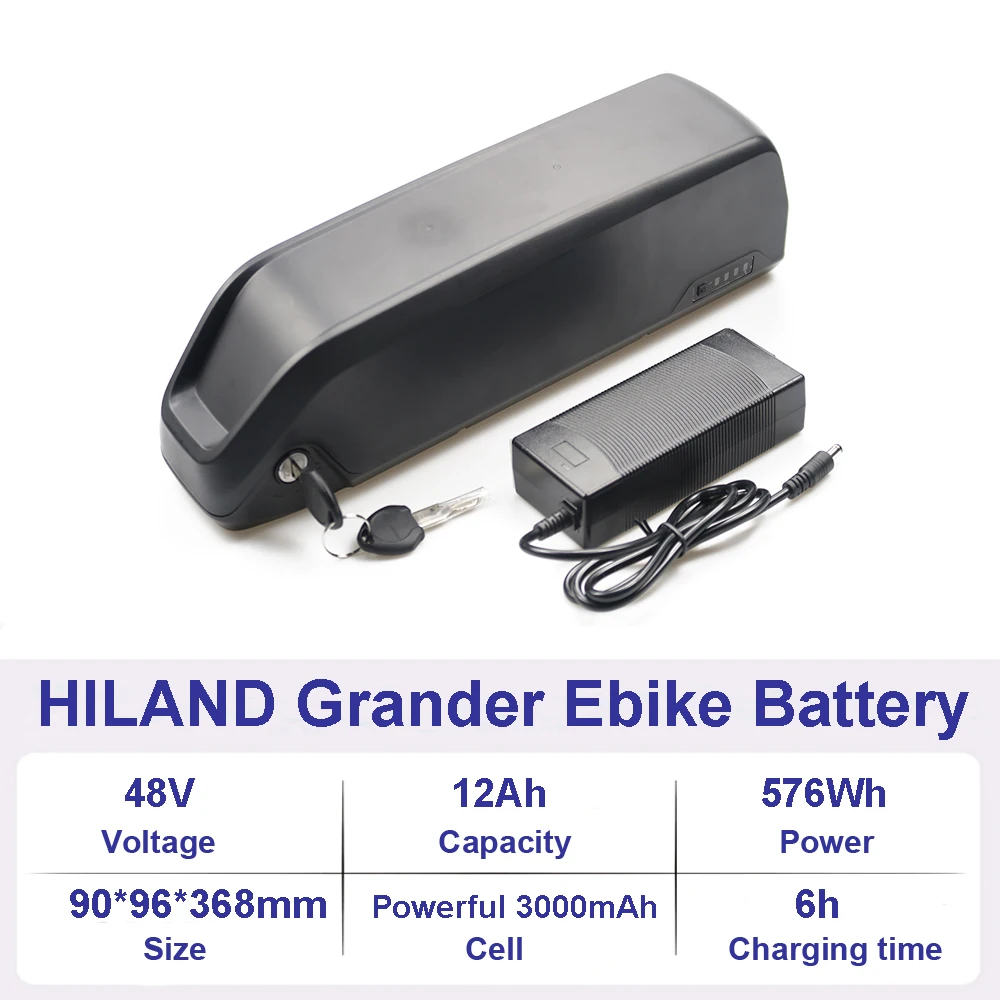 Hiland-Rockshark-電動自転車バッテリー,36v,48v,7.8ah,10.4ah