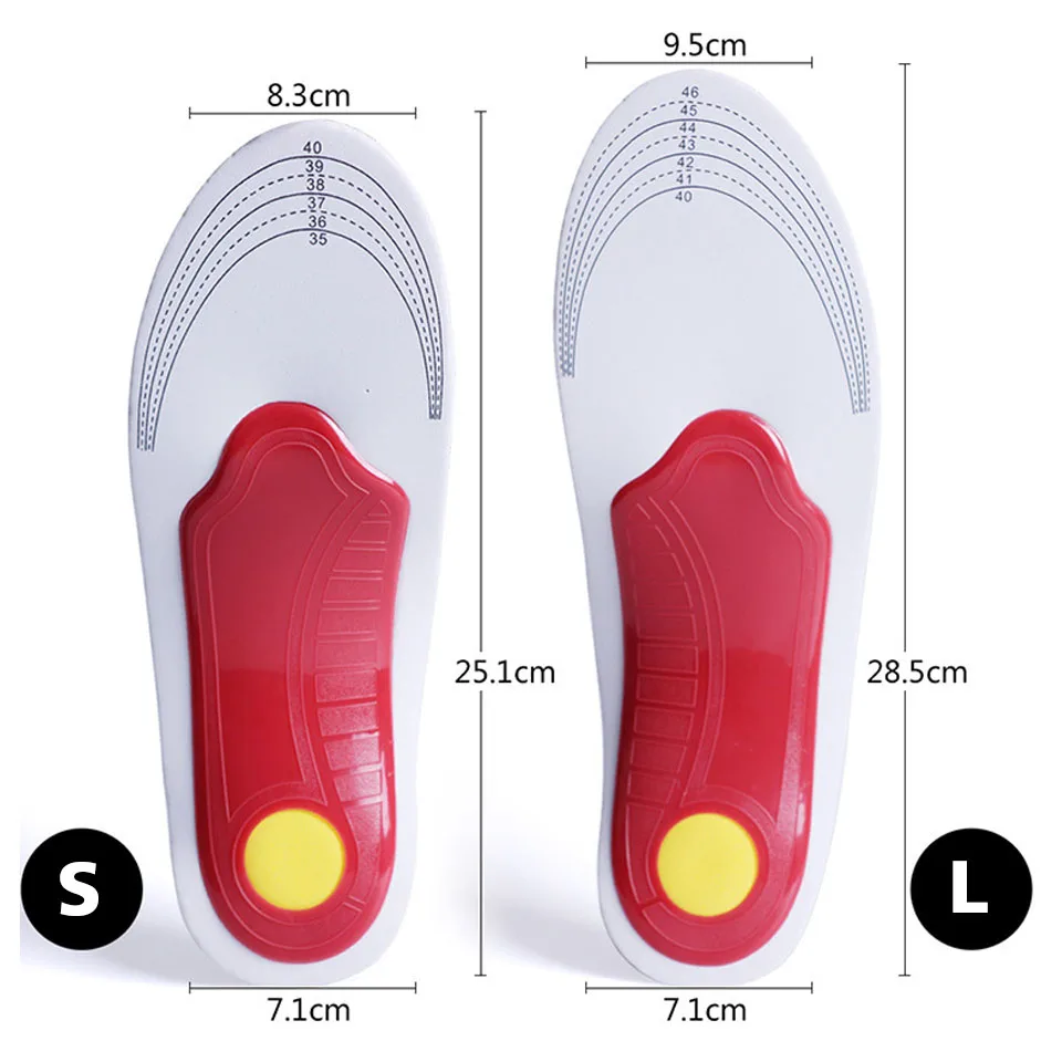 Orthotic High Arch Support Insoles Gel Pad 3D Arch Support Flat Feet For Women / Men orthopedic Foot pain shoe insoles,orthopedic insoles