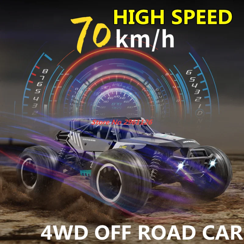 

Profession 1:14 High Speed Drift Alloy Remote Control Truck 2.4G 4WD Lighting Control Speed Adjust Shock Absorption RC Car Truck