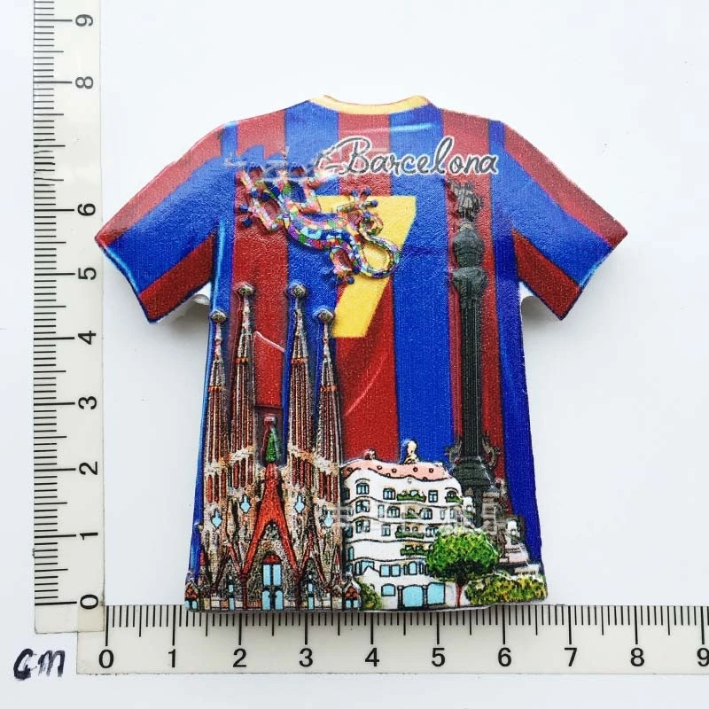 Barcelona España Imán De Viaje Recuerdo 3D Resina Colección