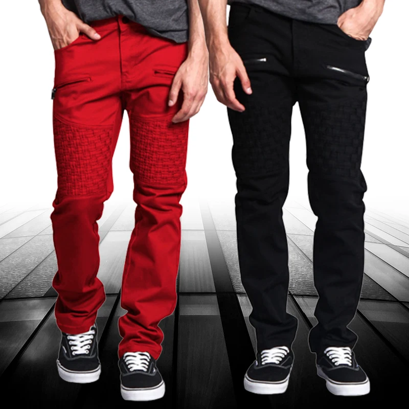 

High Quality Men Trousers Spring Summer Midweight Solid Color Straight Trousers Male Full Length Casual Pants Men