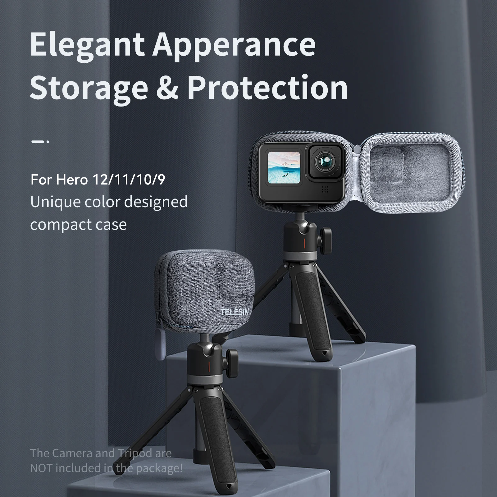 Mini Sac De Transport Pour DJI Osmo 360 - Housse Semi-Ouverte - Protection PU - Avec Dragonne Et Mousqueton