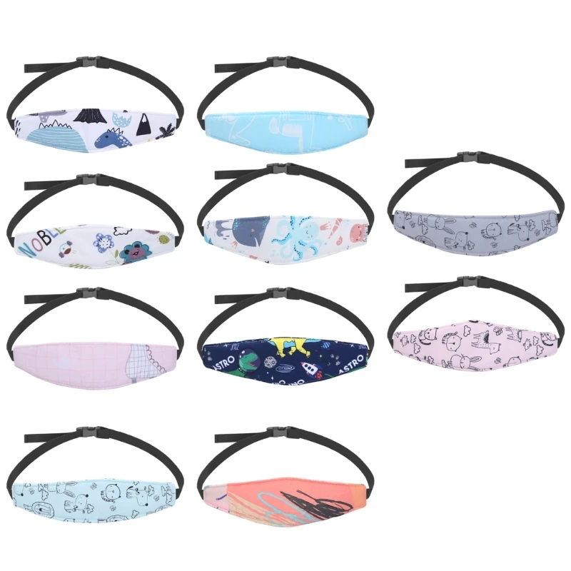 Car Seat Head Support for Kids Toddler Baby Carseat Neck Support Sleep Headrest Head Strap Child Cartoon Eyeshade