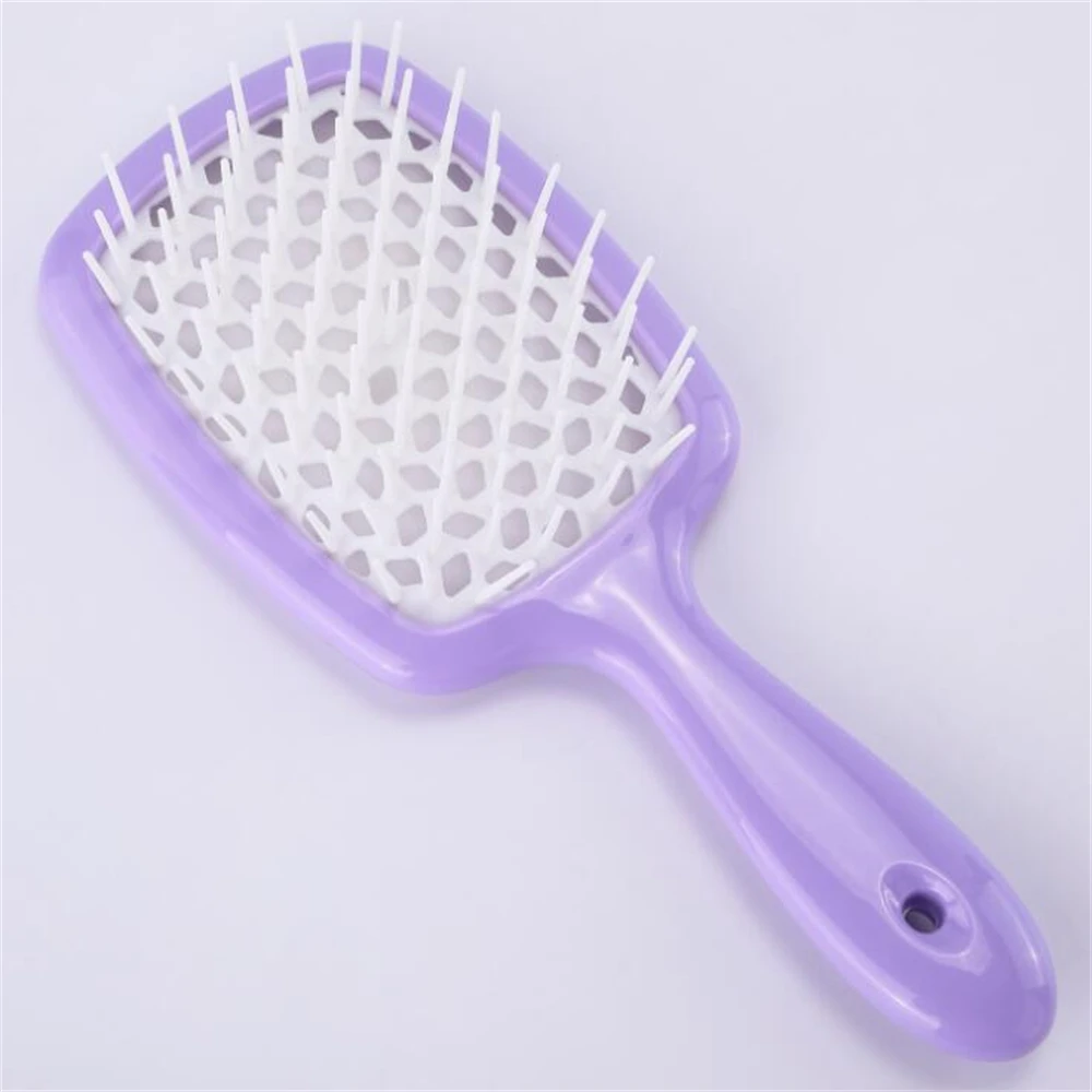 Tangled Hair Comb Detangling Hair Brush Large Plate Massage Combs Hollow Out Hair Brushes Barber Comb Salon Hair Styling Tools
