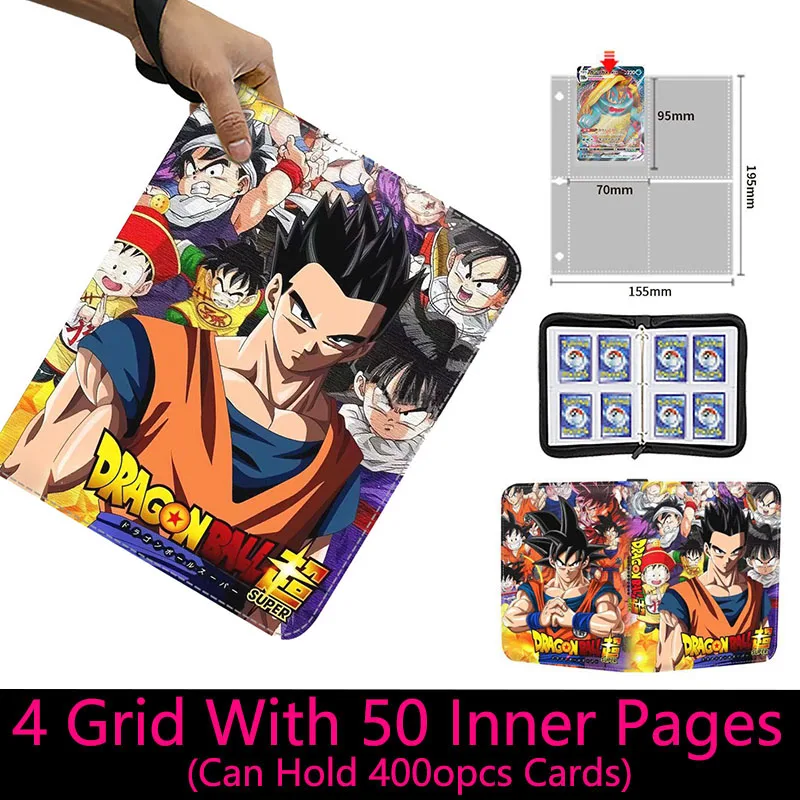 ドラゴンボールアニメ取引カードバインダー、ゲームカード収納ケース
