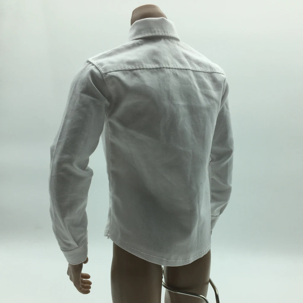 MALE OUTFIT WHITE SHIRT For 12INCH ACTION FIGURE BODY 1/6 Scale doll clothes accessories