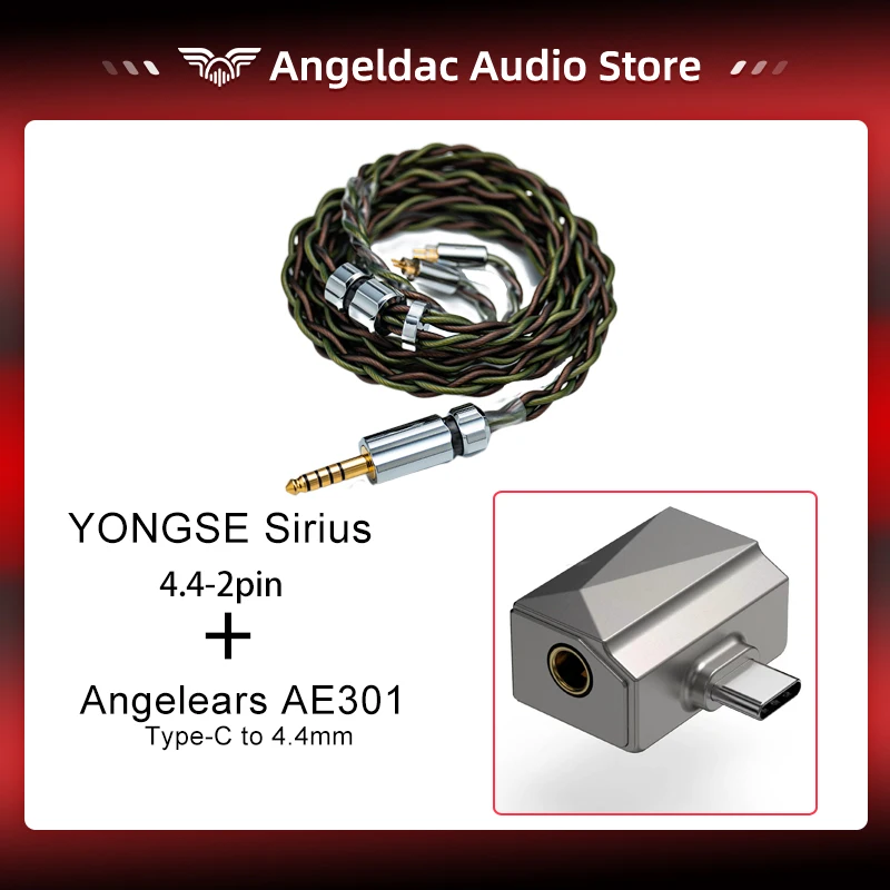 Yongse Mars イヤホンリケーブル 2pin 4.4mm プラグ SIVGA QUE と