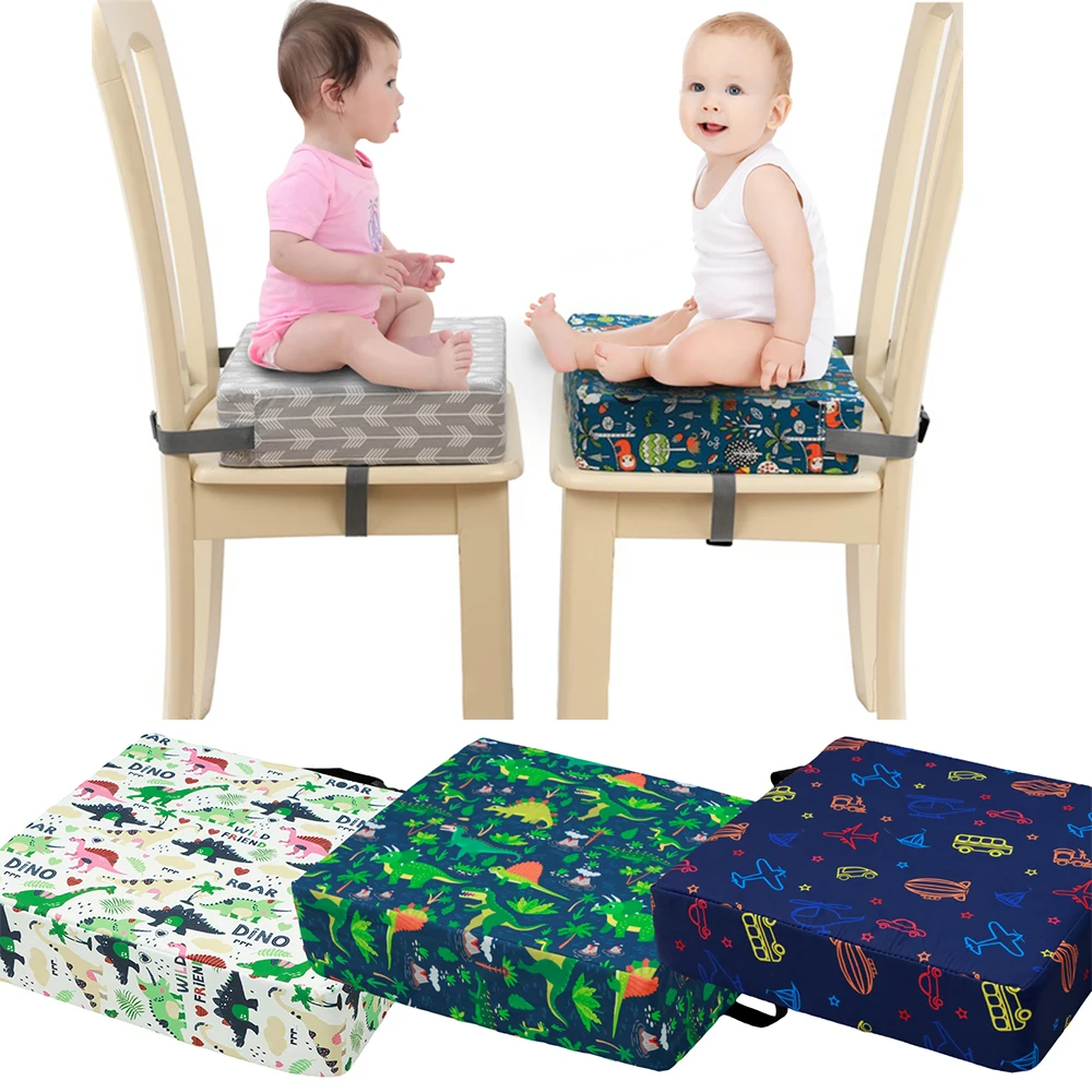 Kids Booster Seat Pad Non Slip Cushion Adjustable Safety Belt