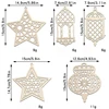 2D Flat Golden Ramadan Wall Pendant Eid Hanging Acrylic home Decor Eid Al Fitr Muslim Islamic Party Supplies Eid Al Adha Gift 2
