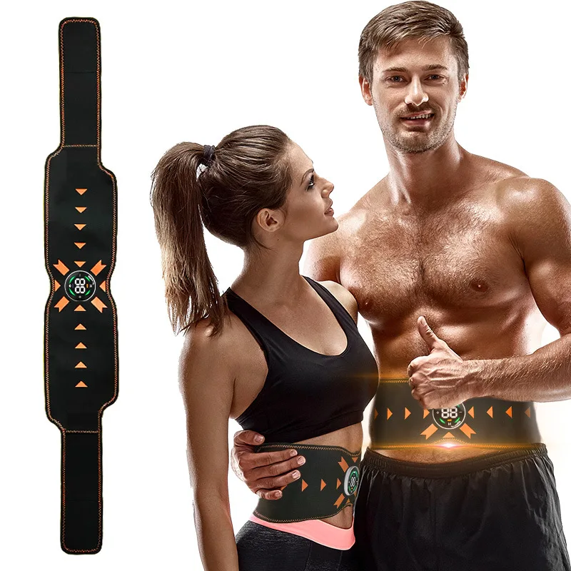 

EMS Abdominal Muscle Stimulatior Wireless Electric Body Massage Slimming Machine Weight Loss Sticker Fat Burning Fitness Belt