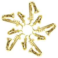  20 Pcs Saxophone Charm Toy Prop Musical Instrument Mini Plastic Model Decoration Child 1