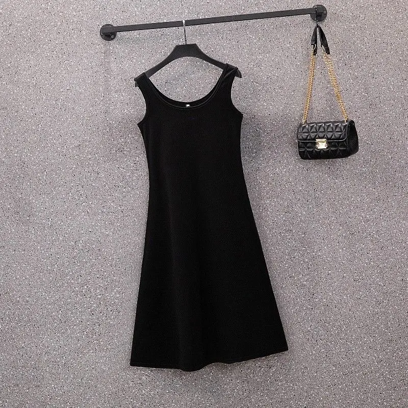 2023 Autumn/Winter New Korean Version Slim Fashion Loose Fit Cardigan Casual Age Reducing Dress Two Piece Set
