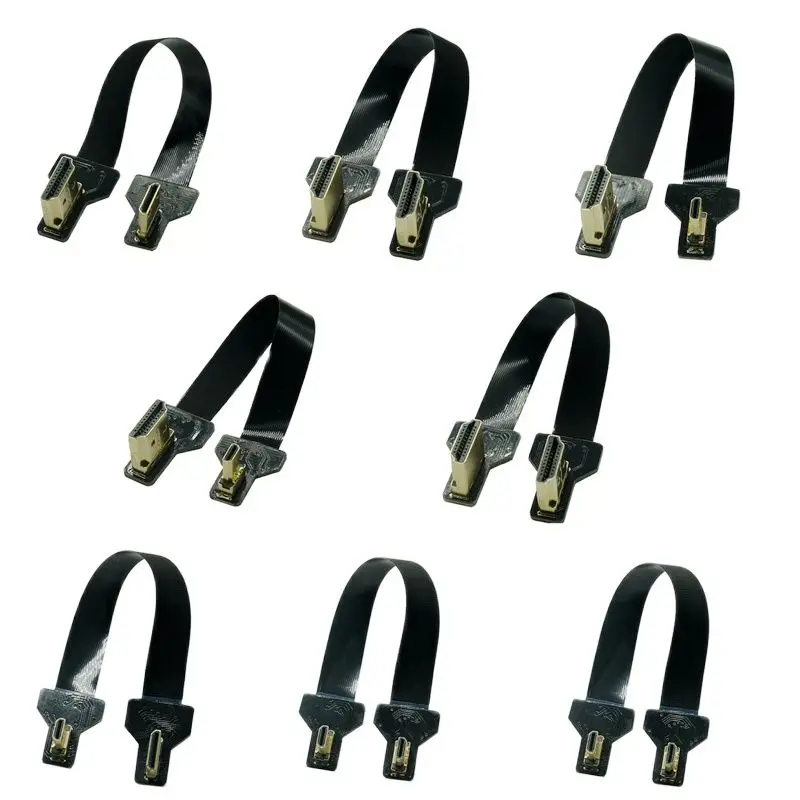 Cavo A Nastro Hdmi Fpv Hdmi Ffc Compatibile Con Hdmi 90 Gradi Mini/Micro Hdmi A Connettore Pcb Hdmi Standard 20Pin Fpv Micro Hdmi 5Cm