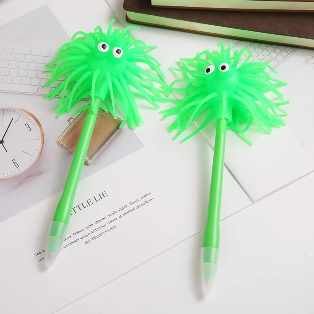 Cartoon Writing Neutral Gel Pens Fluffy Quick-Drying Signature Pen 1mm Ballpoint Pen Stationery